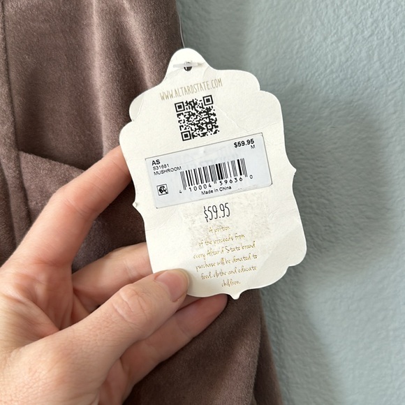 Altar’d State light brown  faux suede mini skirt! - Picture 7 of 8